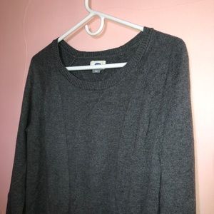dark grey sweater